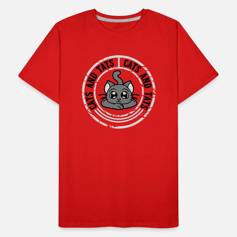 Citation de chats et de tats T-shirt bio Premium Homme