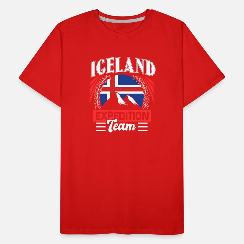 Island Geschenk Männer Premium Bio T-Shirt