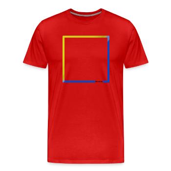 Ukraine - Männer Premium Bio T-Shirt - Rot - Vorne - Damien (186cm)