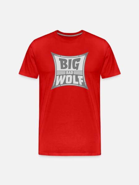 big bad wolf quote - Men's Premium Organic T-Shirt - red
