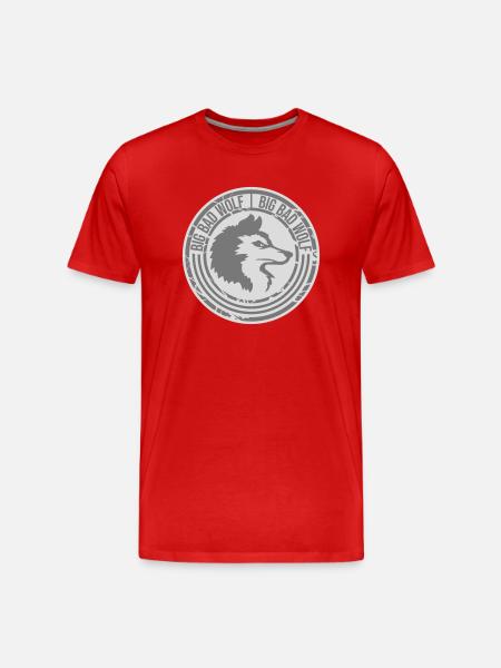 big bad wolf quote - Men's Premium Organic T-Shirt - red