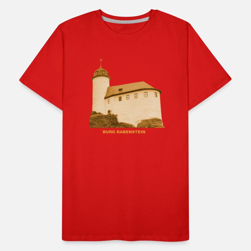 Musée du château de Rabenstein Chemnitz Saxe T-shirt bio Premium Homme