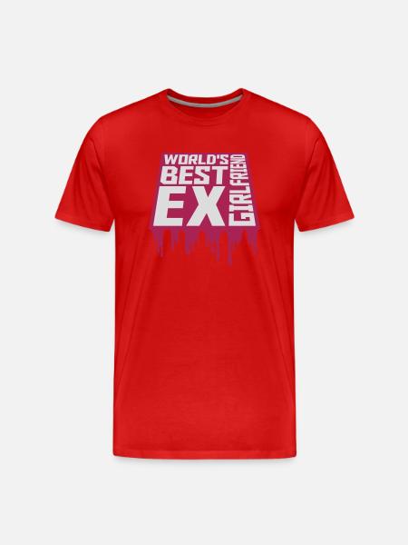 World's Best Ex Girlfriend - Men's Premium Organic T-Shirt - red