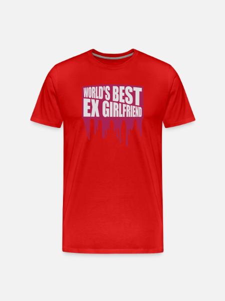 World's Best Ex Girlfriend - Men's Premium Organic T-Shirt - red