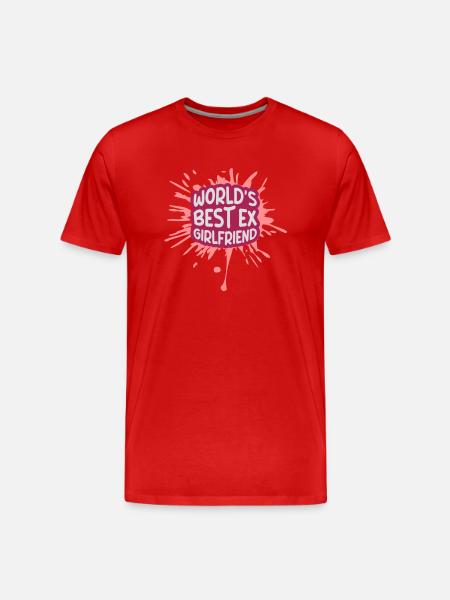 World's Best Ex Girlfriend - Men's Premium Organic T-Shirt - red