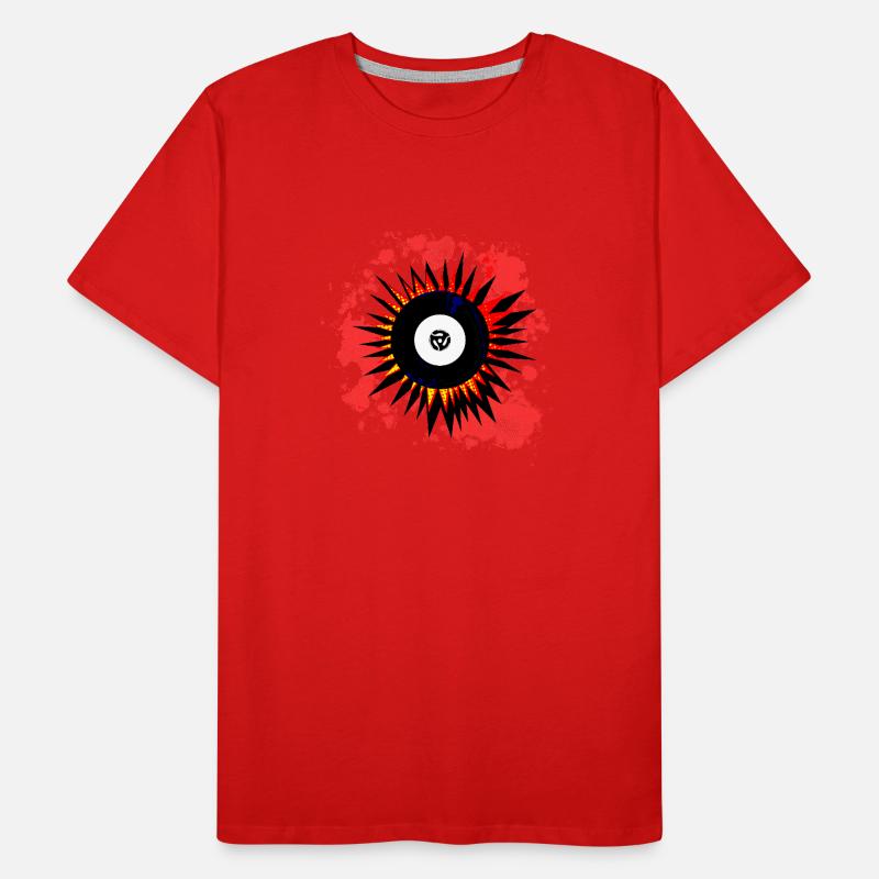 45 RPM Record Explosion Men's Premium Organic T-Shirt