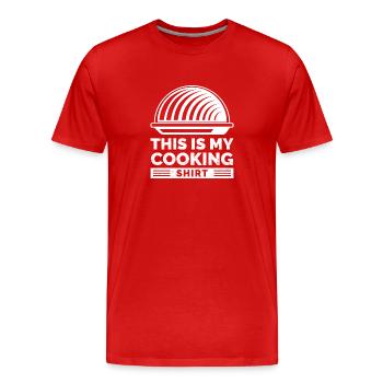 Kitchen - this is my gift kitchen shirt - Men's Premium Organic T-Shirt - red - Front - Damien (186cm)