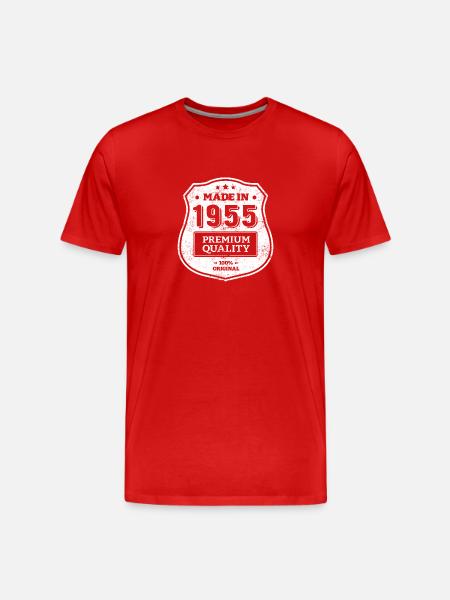 MADE IN 1955 - Men's Premium Organic T-Shirt - red