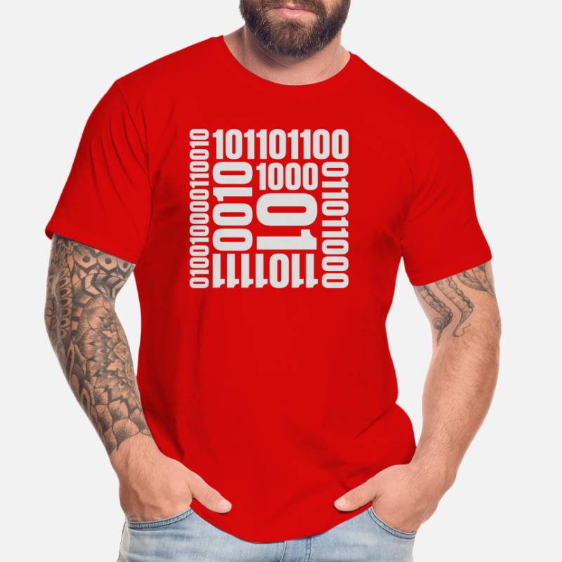 Langage de programme de code binaire T-shirt bio Premium Homme