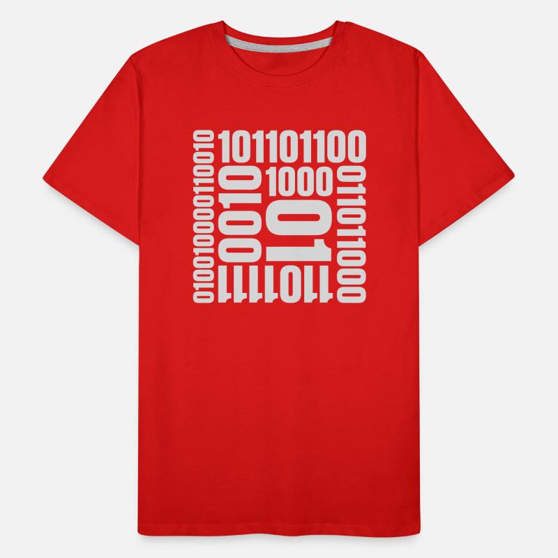 Binär Code Programm Sprache Männer Premium Bio T-Shirt