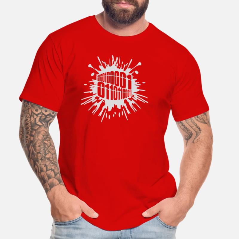 Binary Code Program Language Men's Premium Organic T-Shirt