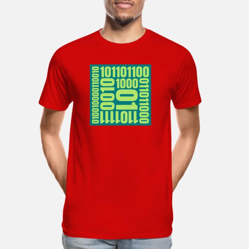 Langage de programme de code binaire T-shirt bio Premium Homme