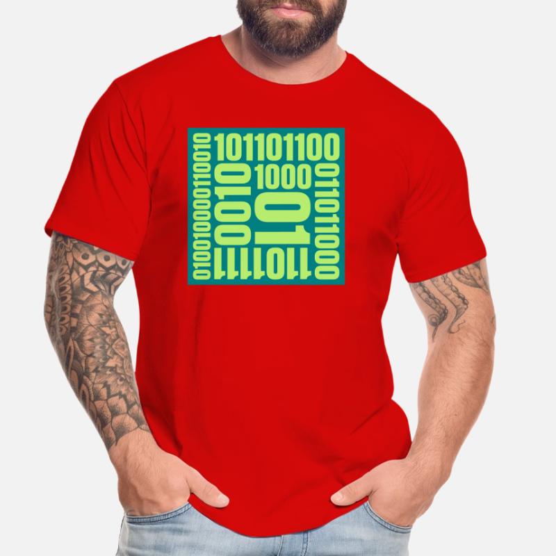 Binär Code Programm Sprache Männer Premium Bio T-Shirt