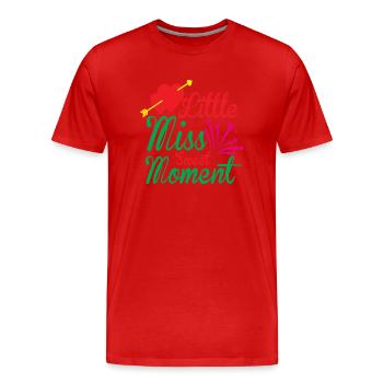 Little Miss Sweet Moment - Männer Premium Bio T-Shirt - Rot - Vorne - Damien (186cm)