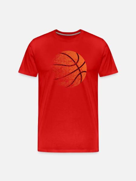 Basketball - Men's Premium Organic T-Shirt - red