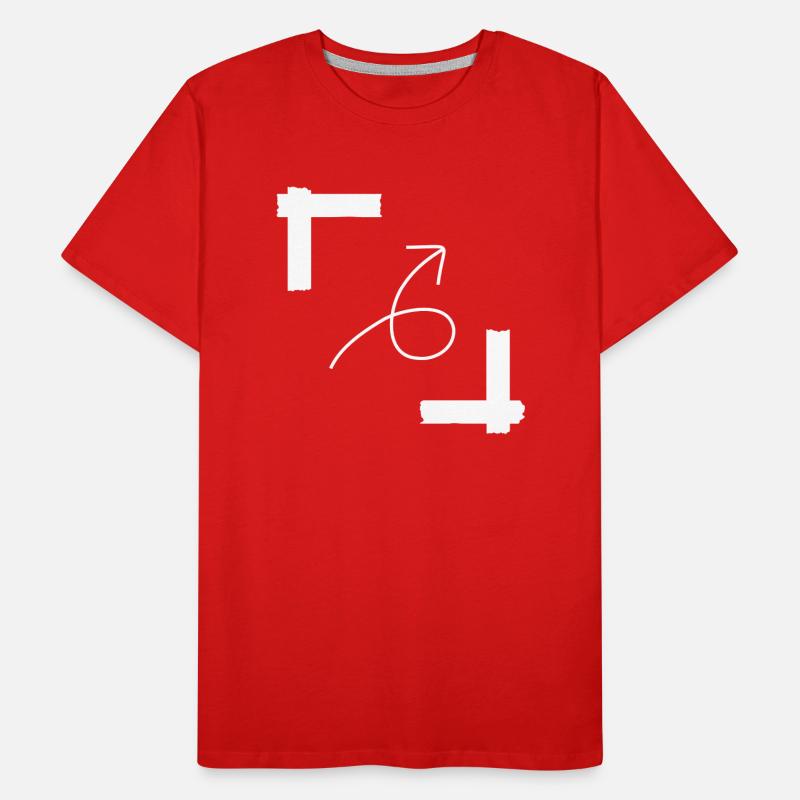 Pfeil parallel Ecke Männer Premium Bio T-Shirt