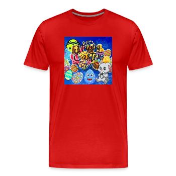 Joyeux Noël, Noël. - T-shirt bio Premium Homme - rouge - Devant - Damien (186cm)
