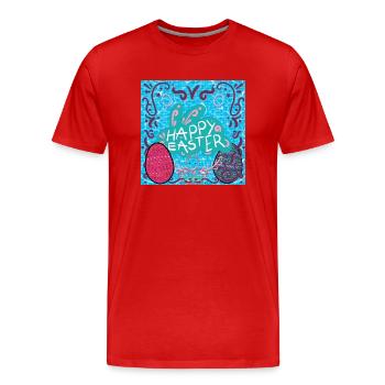 Joyeux Noël, Noël - T-shirt bio Premium Homme - rouge - Devant - Damien (186cm)