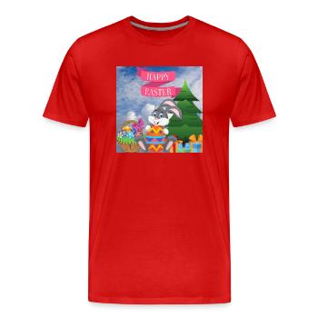 Joyeux Noël, Noël - T-shirt bio Premium Homme - rouge - Devant - Damien (186cm)