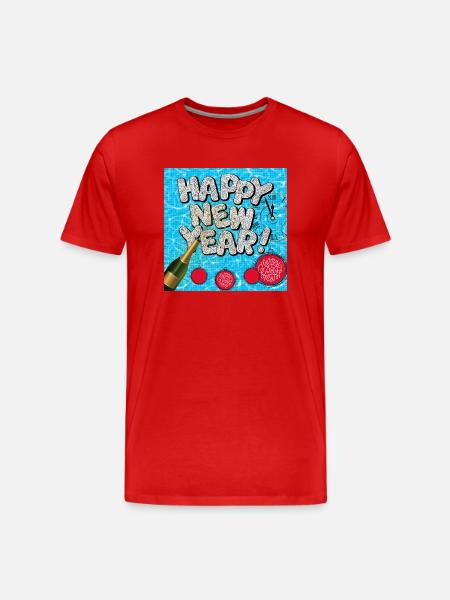 Happy new year - Men's Premium Organic T-Shirt - red