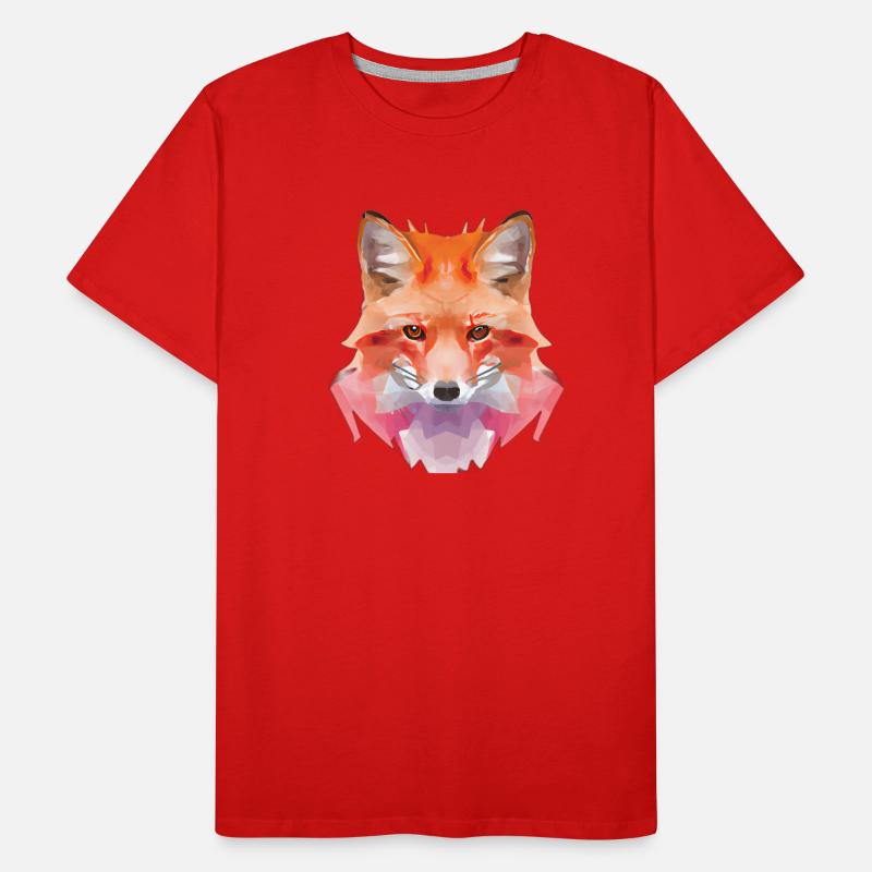Abstract Polygon Fox Men's Premium Organic T-Shirt