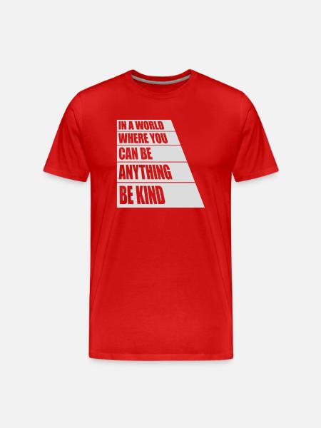 you can be kind - Men's Premium Organic T-Shirt - red