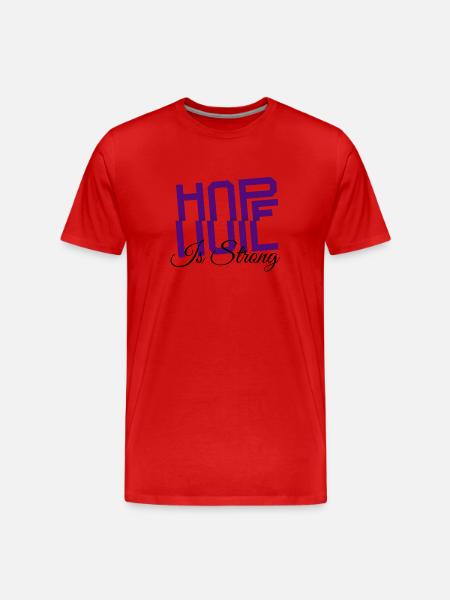 Hope is strong - Männer Premium Bio T-Shirt - Rot