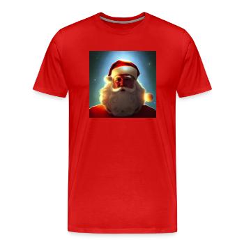 Santa Claus Santa Claus Christmas - Men's Premium Organic T-Shirt - red - Front - Damien (186cm)