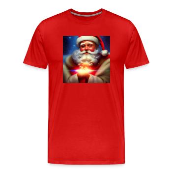 Santa Claus Santa Claus Christmas - Men's Premium Organic T-Shirt - red - Front - Damien (186cm)