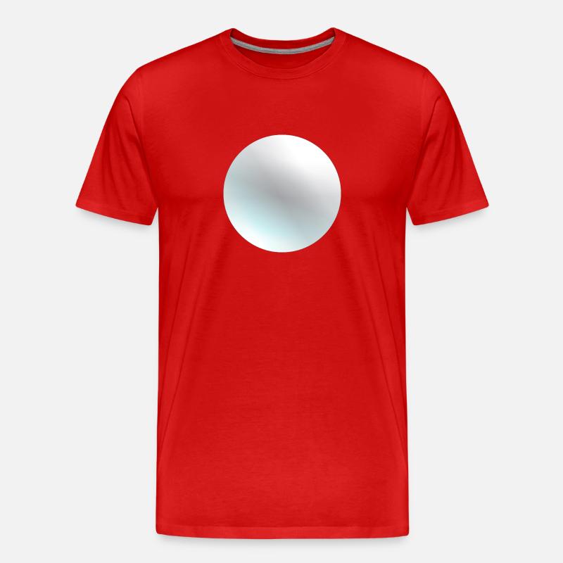 Der Planet Pluto - Männer Premium Bio T-Shirt - Rot