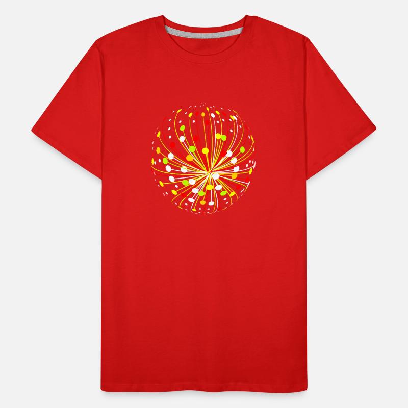 Explosion abstraite multicolore T-shirt bio Premium Homme