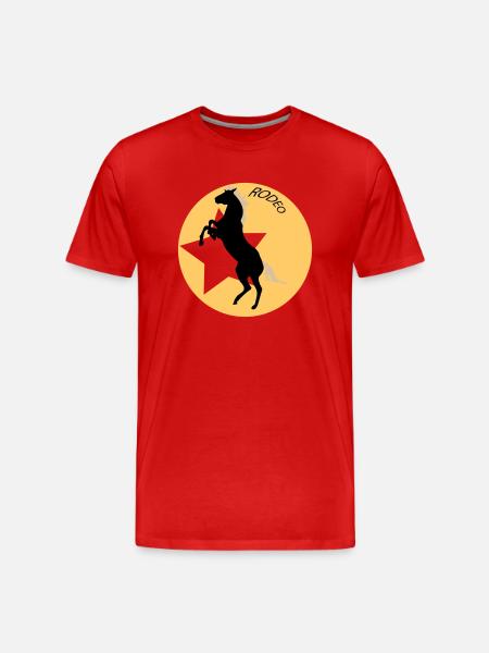 Rodeo - Men's Premium Organic T-Shirt - red