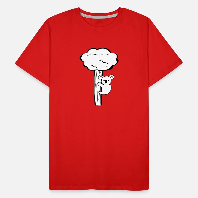 Koala Tier Baum klettern Männer Premium Bio T-Shirt
