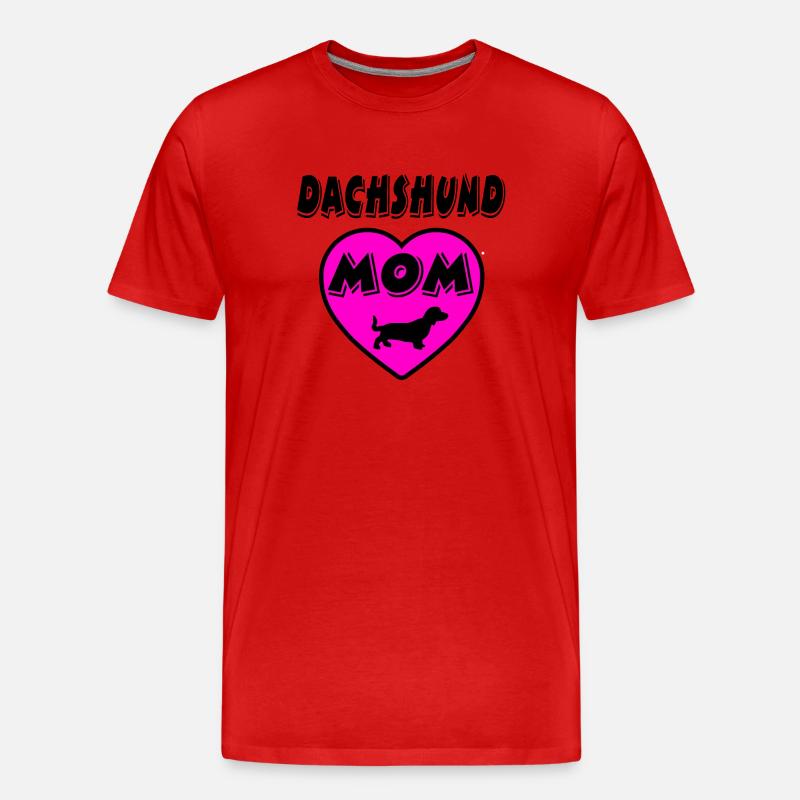 Dackel - Männer Premium Bio T-Shirt - Rot