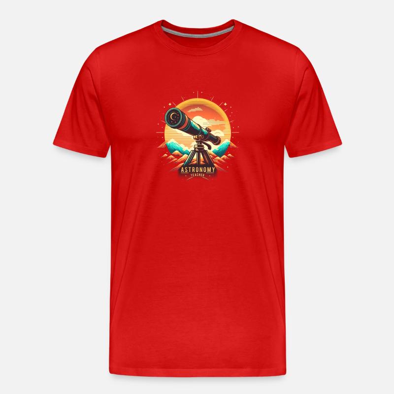 Astrolonomie Lehrer - Astrologie, Geschenkidee - Männer Premium Bio T-Shirt - Rot