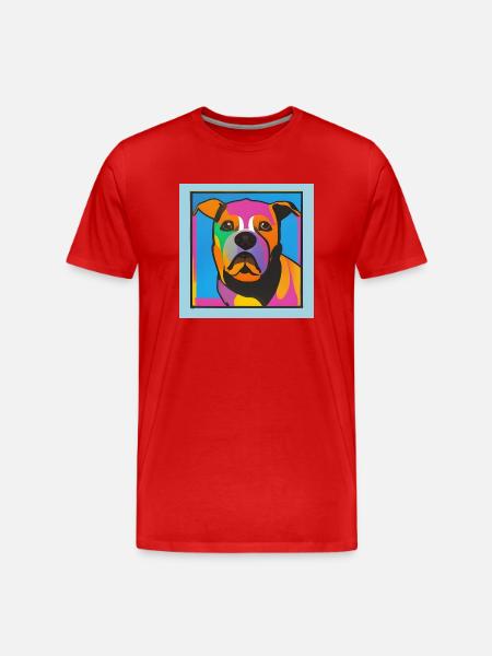 Bouledogue - T-shirt bio Premium Homme - rouge