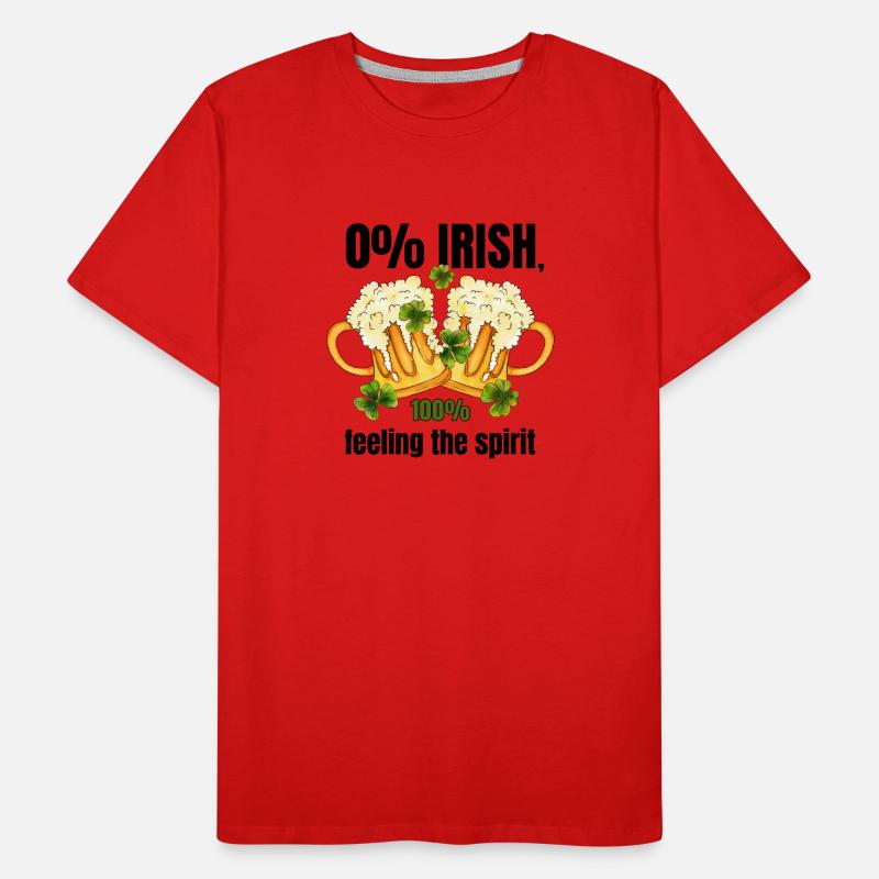 Not Irish St. Patrick's Day Men's Premium Organic T-Shirt