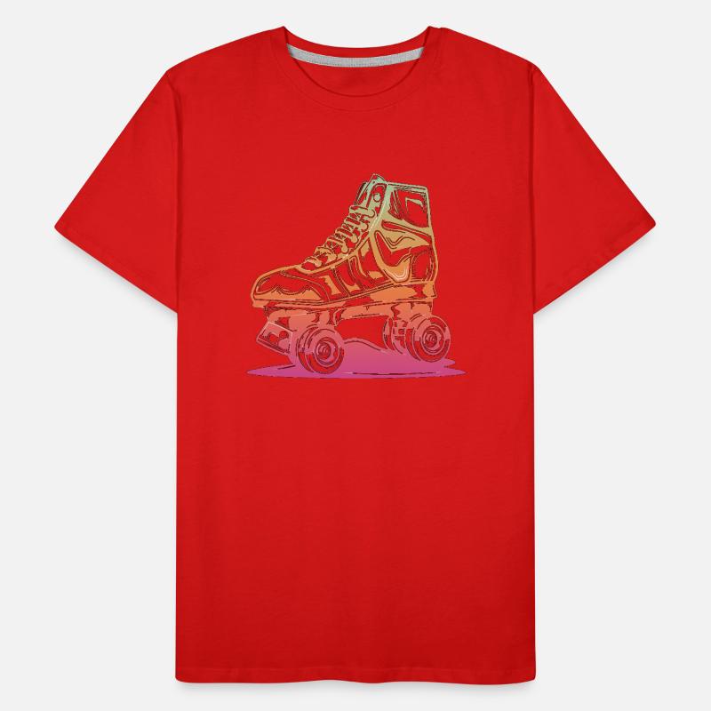 rollerblades patins rollers rollerskates retro T-shirt bio Premium Homme