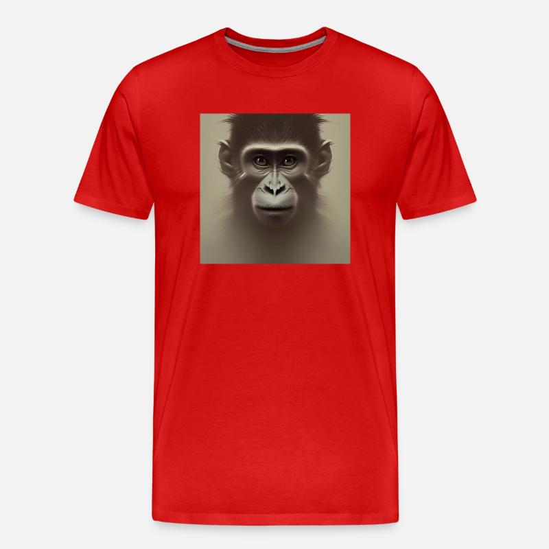 Monkey Planet der Affen - Männer Premium Bio T-Shirt - Rot