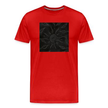 SOLEIL ET FLEURS - T-shirt bio Premium Homme - rouge - Devant - Damien (186cm)