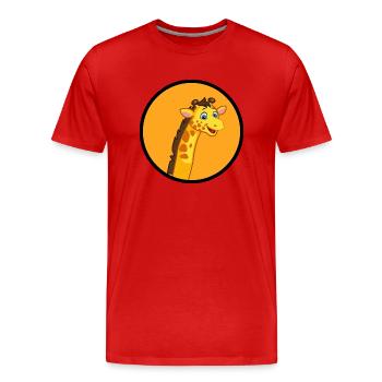 Safari Zoo Animal Safari Zoo - T-shirt bio Premium Homme - rouge - Devant - Damien (186cm)