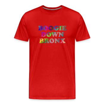 Boogie Down Bronx - Männer Premium Bio T-Shirt - Rot - Vorne - Damien (186cm)