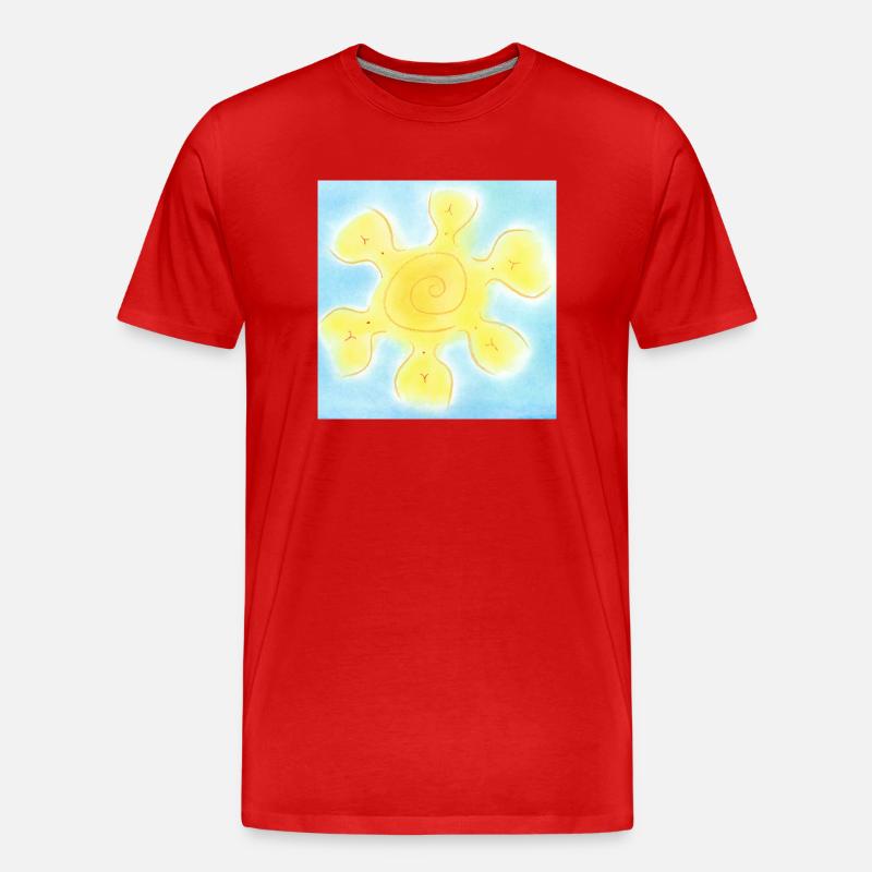 SOLESASO - Männer Premium Bio T-Shirt - Rot