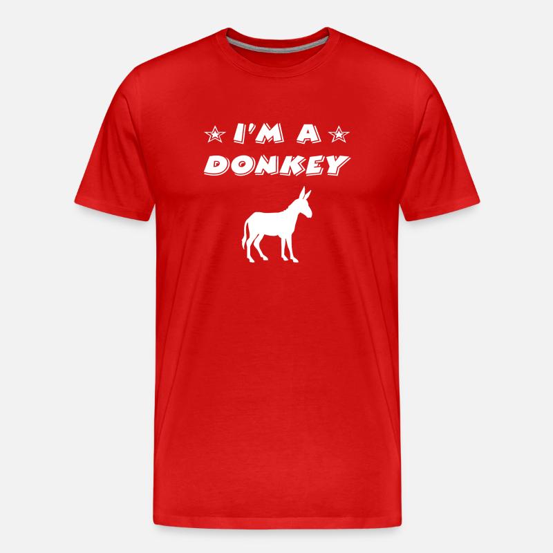 Âne - T-shirt bio Premium Homme - rouge