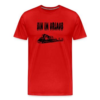 Truck - Männer Premium Bio T-Shirt - Rot - Vorne - Damien (186cm)