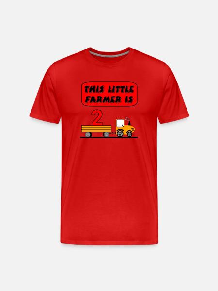Bauer - Männer Premium Bio T-Shirt - Rot