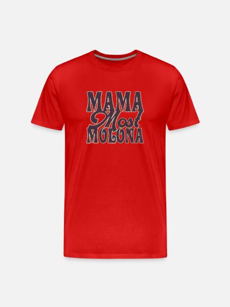 Mama most Molona - Men's Premium Organic T-Shirt - red