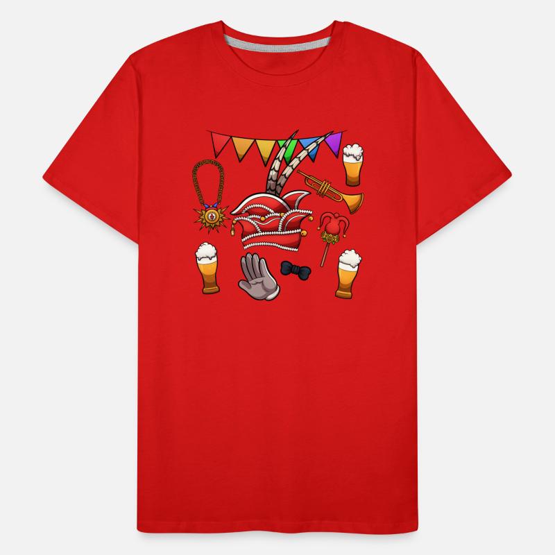 Dutch Carnival Elements Men's Premium Organic T-Shirt