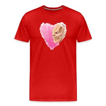 Krampus Percht Devil 2315 - T-shirt bio Premium Homme - rouge - Devant - Damien (186cm)