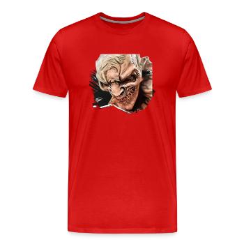 Krampus Percht Devil 2325 - T-shirt bio Premium Homme - rouge - Devant - Damien (186cm)